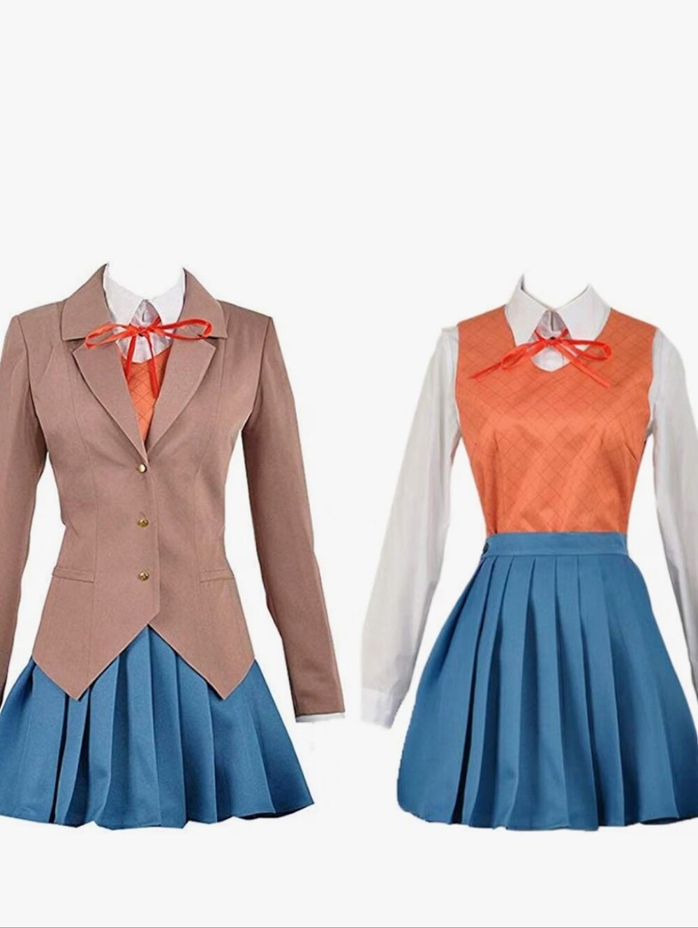 NWT Anime Doki Doki Literature Club! Monika School Uniform Cosplay Size W Small